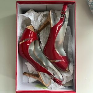 Brand new guess red high heels!